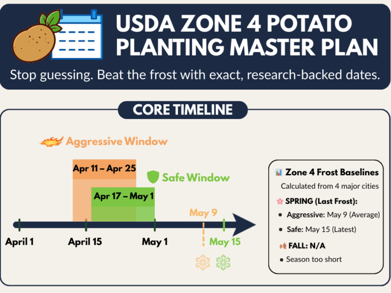 Zone 4 Potato Planting Calendar & Variety Guide